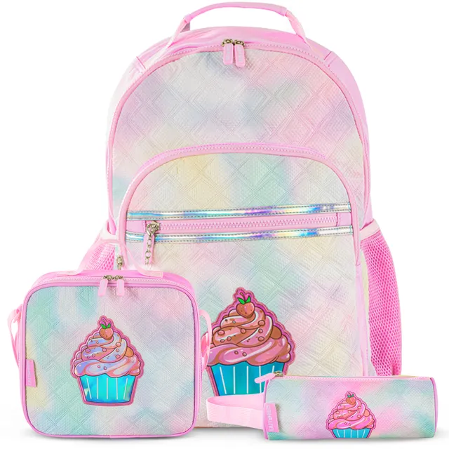 Eazy Kids - Backpack W_ Lunch Bag & Pencil Case - Sugar Pop - 17-Inch_43.5cm