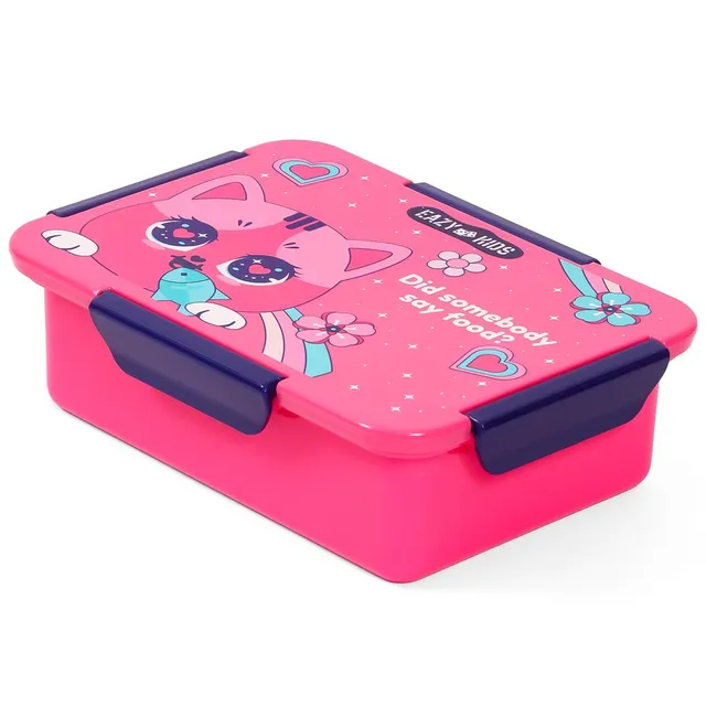 Eazy Kids - Cat Lunch Box 850ml - Pink